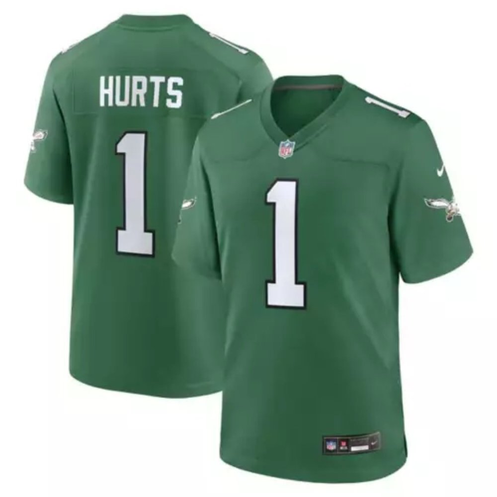 (NEW/NEVER WORN) Nike Philadelphia Eagles Jalen Hurts #1 Alternate Game Jersey2X